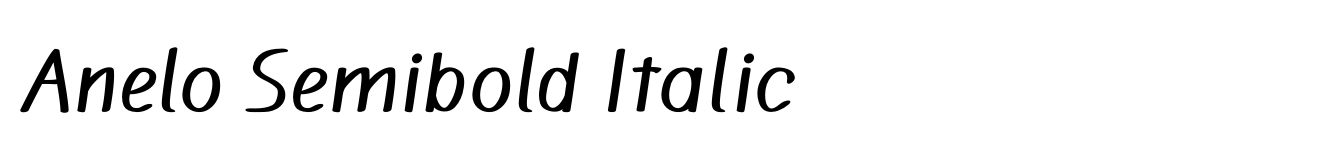 Anelo Semibold Italic image